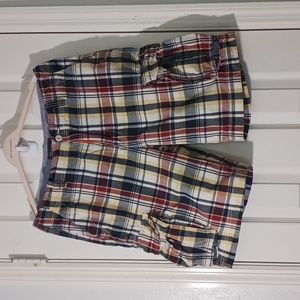 St. John's Bay Cargo Plaid Shorts